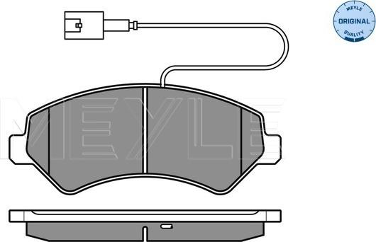 Meyle 025 244 6619/W1 - Гальмівні колодки, дискові гальма autocars.com.ua