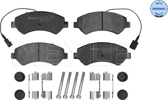 Meyle 025 244 6619/W2 - Гальмівні колодки, дискові гальма autocars.com.ua