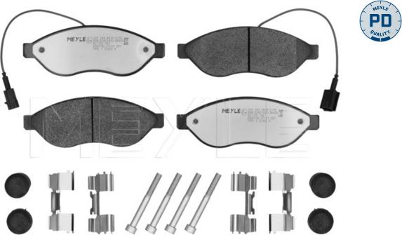 Meyle 025 244 6819-2/PD - Тормозные колодки, дисковые, комплект avtokuzovplus.com.ua