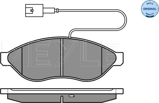 Meyle 025 244 6819/W1 - Тормозные колодки, дисковые, комплект autodnr.net