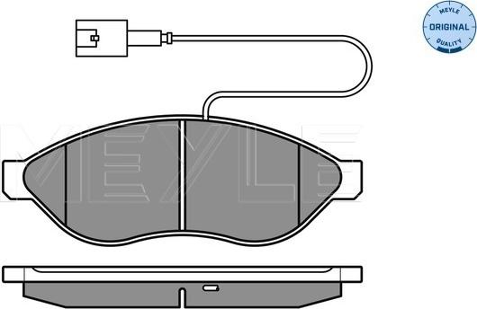 Meyle 025 244 6819/W2 - Гальмівні колодки, дискові гальма autocars.com.ua