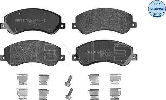 Meyle 025 244 8418 - Тормозные колодки, дисковые, комплект avtokuzovplus.com.ua