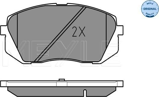 Meyle 025 245 0116/W - Тормозные колодки, дисковые, комплект avtokuzovplus.com.ua