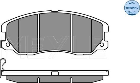 Meyle 025 245 1016/W - Тормозные колодки, дисковые, комплект avtokuzovplus.com.ua