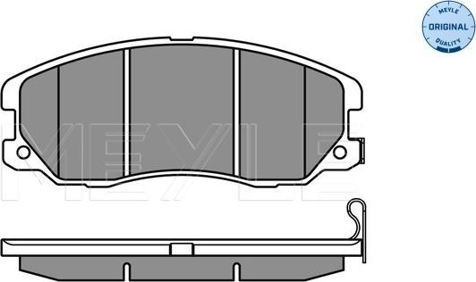 Meyle 025 245 1016/W - Гальмівні колодки, дискові гальма autocars.com.ua