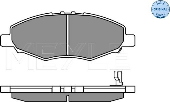 Meyle 025 245 2316/W - Гальмівні колодки, дискові гальма autocars.com.ua