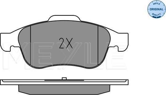 Meyle 025 245 3819 - Тормозные колодки, дисковые, комплект avtokuzovplus.com.ua