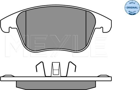 Meyle 025 245 5719 - Тормозные колодки, дисковые, комплект avtokuzovplus.com.ua