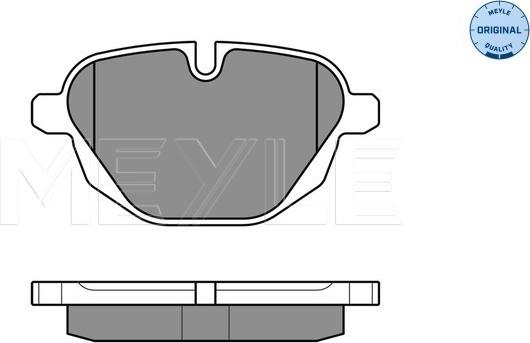 Meyle 025 245 6118 - Тормозные колодки, дисковые, комплект avtokuzovplus.com.ua