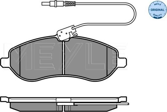 Meyle 025 245 9518/W - Тормозные колодки, дисковые, комплект avtokuzovplus.com.ua