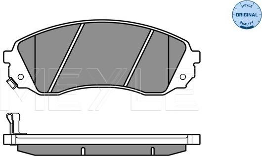 Meyle 025 245 9717/W - Гальмівні колодки, дискові гальма autocars.com.ua