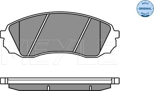 Meyle 025 245 9717/W - Гальмівні колодки, дискові гальма autocars.com.ua