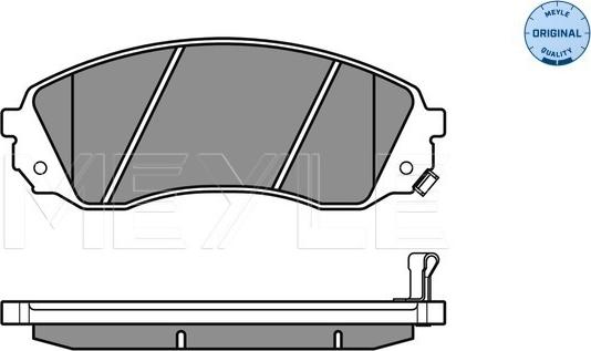 Meyle 025 245 9717/W - Гальмівні колодки, дискові гальма autocars.com.ua