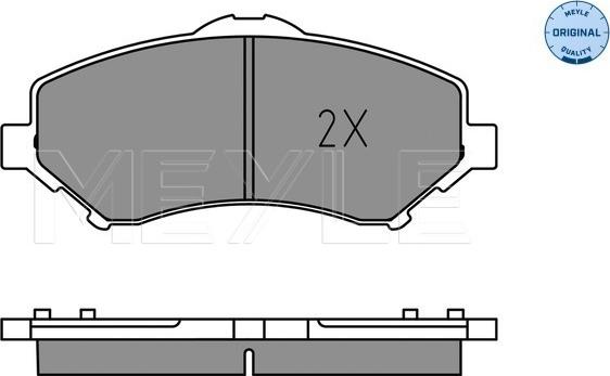 Meyle 025 246 0417 - Тормозные колодки, дисковые, комплект autodnr.net