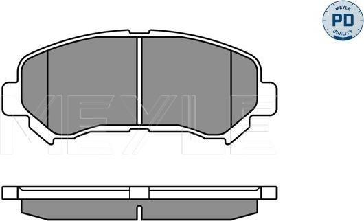 Meyle 025 246 3217/PD - Тормозные колодки, дисковые, комплект avtokuzovplus.com.ua