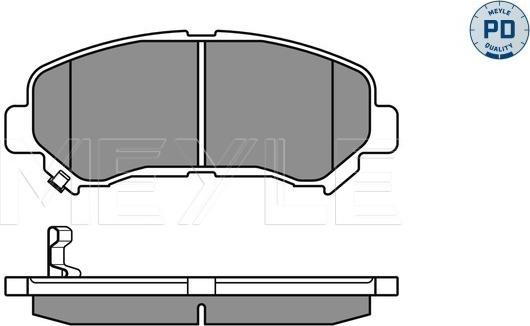 Meyle 025 246 3217/PD - Тормозные колодки, дисковые, комплект avtokuzovplus.com.ua