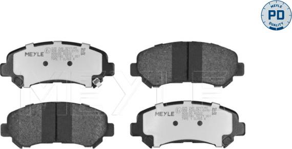 Meyle 025 246 3217/PD - Тормозные колодки, дисковые, комплект avtokuzovplus.com.ua