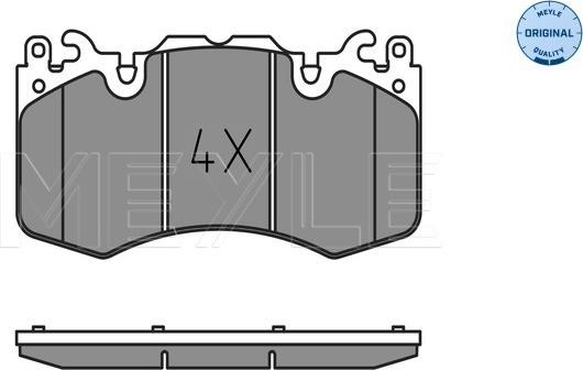 Meyle 025 246 5916 - Тормозные колодки, дисковые, комплект avtokuzovplus.com.ua