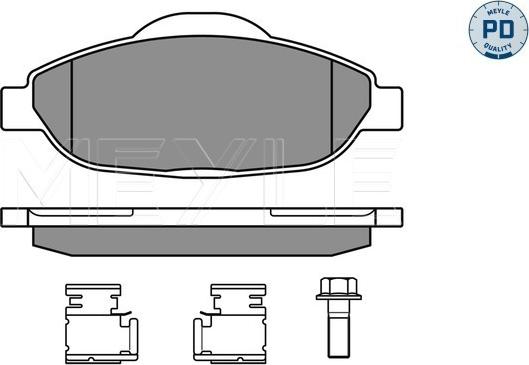 Meyle 025 246 6017/PD - Гальмівні колодки, дискові гальма autocars.com.ua