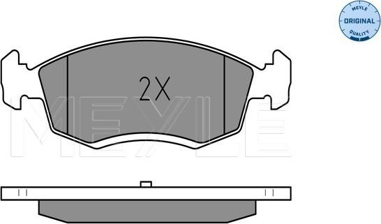 Meyle 025 246 7318 - Тормозные колодки, дисковые, комплект avtokuzovplus.com.ua