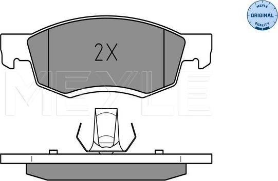 Meyle 025 246 7318 - Тормозные колодки, дисковые, комплект avtokuzovplus.com.ua