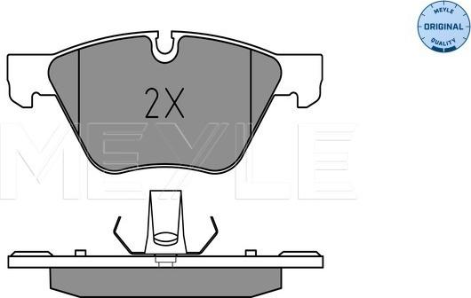 Meyle 025 246 9719 - Тормозные колодки, дисковые, комплект avtokuzovplus.com.ua