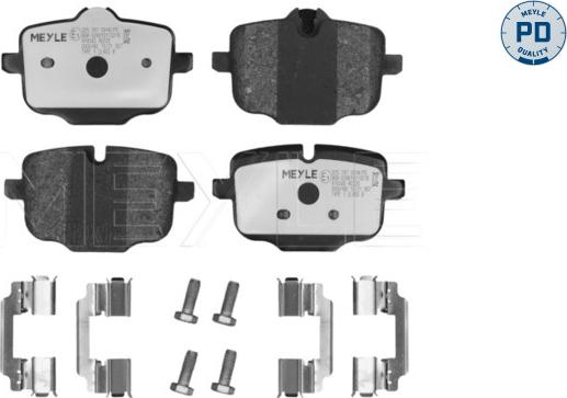 Meyle 025 247 0318/PD - Тормозные колодки, дисковые, комплект avtokuzovplus.com.ua