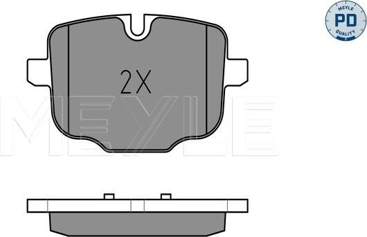 Meyle 025 247 0318/PD - Тормозные колодки, дисковые, комплект avtokuzovplus.com.ua