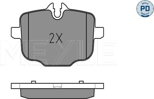 Meyle 025 247 0318/PD - Тормозные колодки, дисковые, комплект avtokuzovplus.com.ua