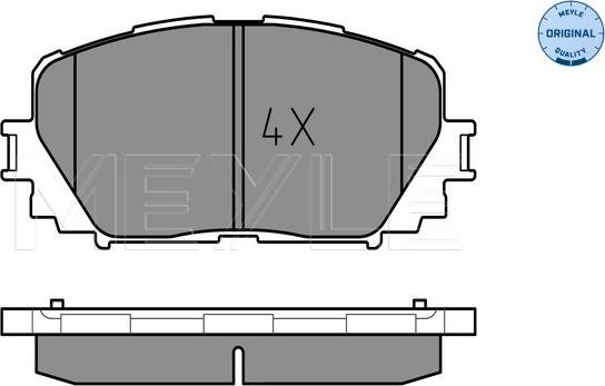 Meyle 025 247 0817 - Тормозные колодки, дисковые, комплект avtokuzovplus.com.ua