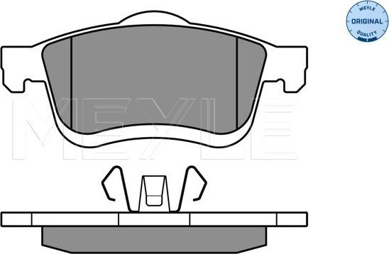 Meyle 025 247 2720/W - Гальмівні колодки, дискові гальма autocars.com.ua