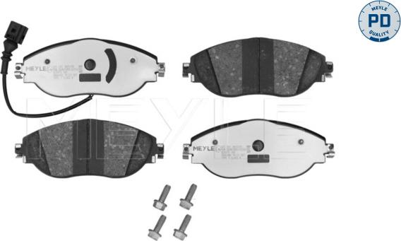 Meyle 025 247 3820/PD - Тормозные колодки, дисковые, комплект autodnr.net