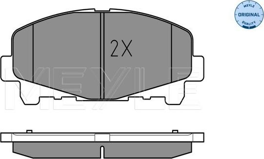 Meyle 025 247 6616 - Гальмівні колодки, дискові гальма autocars.com.ua