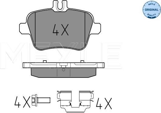 Meyle 025 248 4818 - Гальмівні колодки, дискові гальма autocars.com.ua