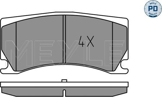 Meyle 025 248 5115/PD - Тормозные колодки, дисковые, комплект autodnr.net