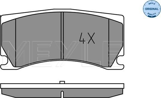 Meyle 025 248 5115 - Тормозные колодки, дисковые, комплект autodnr.net