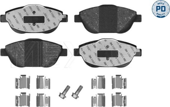 Meyle 025 248 8318/PD - Тормозные колодки, дисковые, комплект autodnr.net