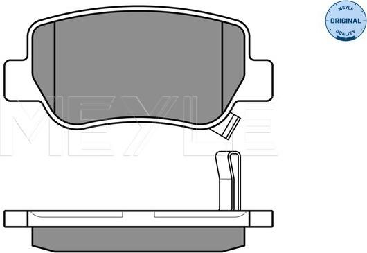 Meyle 025 248 8516/W - Тормозные колодки, дисковые, комплект avtokuzovplus.com.ua