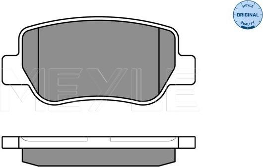 Meyle 025 248 8516/W - Тормозные колодки, дисковые, комплект avtokuzovplus.com.ua