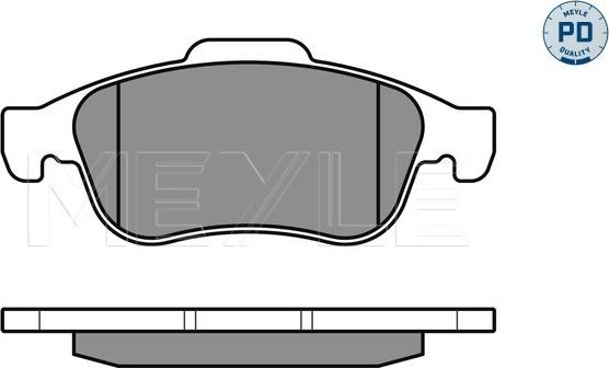 Meyle 025 249 1418/PD - Гальмівні колодки, дискові гальма autocars.com.ua