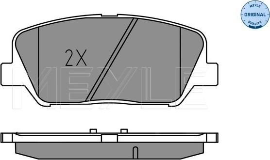 Meyle 025 249 1517 - Гальмівні колодки, дискові гальма autocars.com.ua