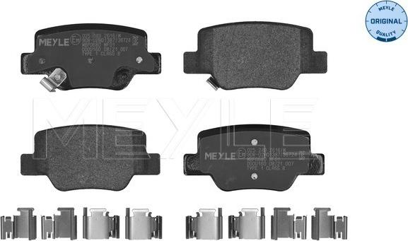 Meyle 025 249 2616/W - Гальмівні колодки, дискові гальма autocars.com.ua