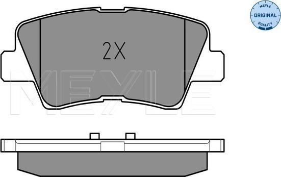 Meyle 025 249 3415/W - Гальмівні колодки, дискові гальма autocars.com.ua