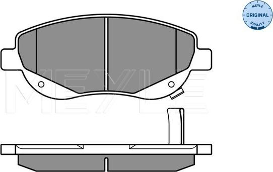 Meyle 025 249 4619/W - Гальмівні колодки, дискові гальма autocars.com.ua