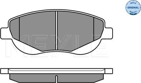 Meyle 025 249 4619/W - Гальмівні колодки, дискові гальма autocars.com.ua