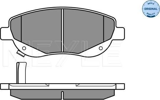 Meyle 025 249 4619/W - Гальмівні колодки, дискові гальма autocars.com.ua