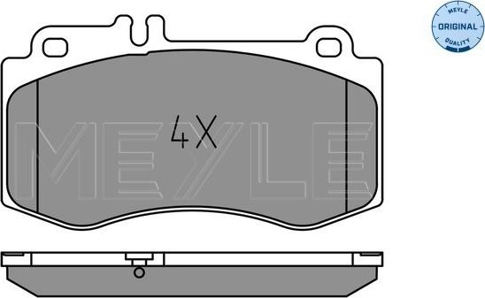 Meyle 025 249 7618 - Гальмівні колодки, дискові гальма autocars.com.ua