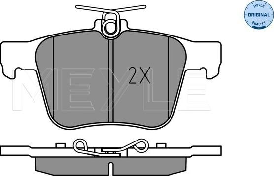 Meyle 025 250 0916 - Гальмівні колодки, дискові гальма autocars.com.ua