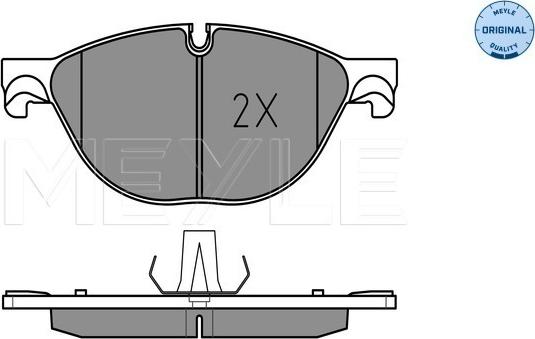 Meyle 025 250 4519 - Тормозные колодки, дисковые, комплект avtokuzovplus.com.ua