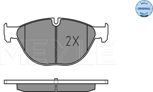 Meyle 025 250 4519 - Тормозные колодки, дисковые, комплект avtokuzovplus.com.ua